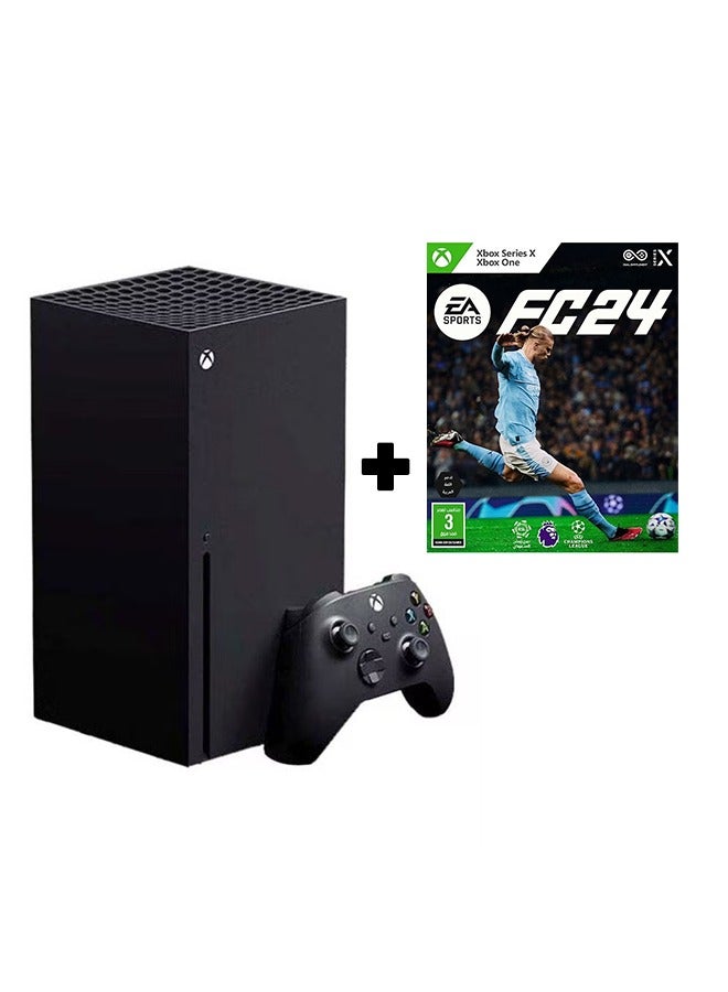 Microsoft Xbox Series X 1TB Console (Disc Version) with Controller With FC 24  - Image 1