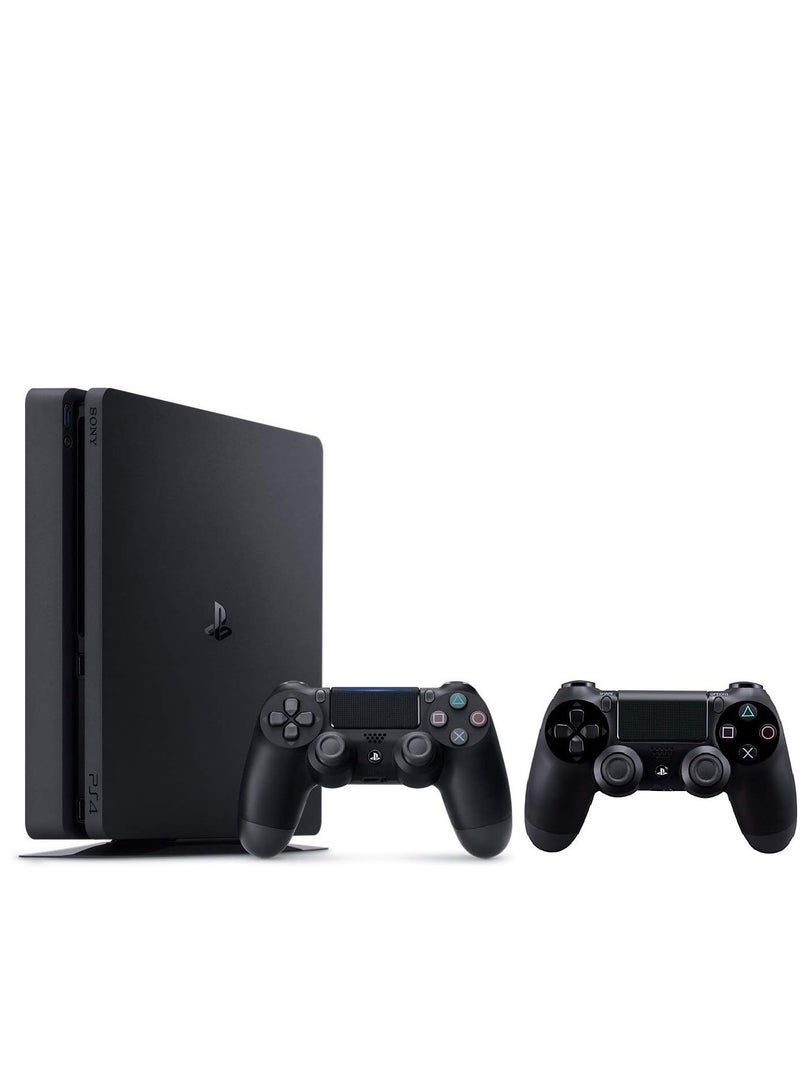 سوني - PlayStation 4 Slim 1TB Console With 2 DUALSHOCK Controllers With FC 24 - Image 1