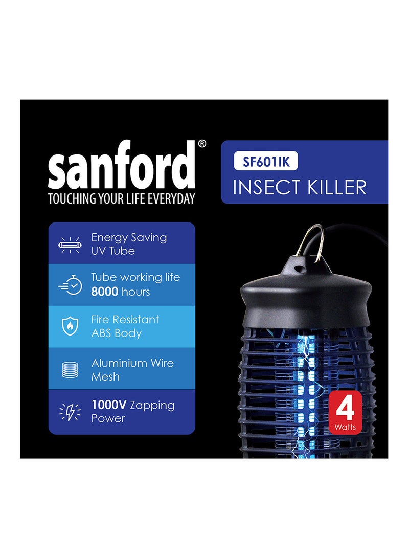 Sanford Insect Killer High Efficiency With 4W/1500V Zapping Power, Energy Saving UV Tube, Aluminium Wire Mesh 4 W SF601IK BS Black  - Image 5