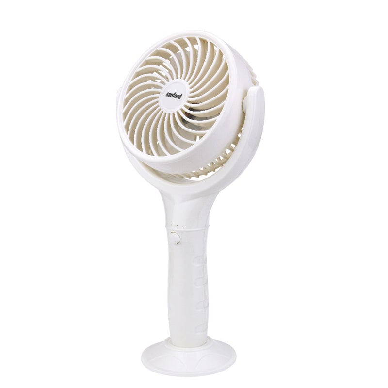 Sanford - Portable Rechargeable Hand Fan with 1800mAh Battery, Up to 4.5 Hours Working, and Built-in Mobile Holder – Your Pocket-Sized Summer Breeze SF936HFN BS Blue - Image 1