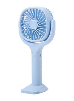 Portable Rechargeable Hand Fan with 1800mAh Battery, Up to 4.5 Hours Working, and Built-in Mobile Holder – Your Pocket-Sized Summer Breeze SF936HFN BS Blue