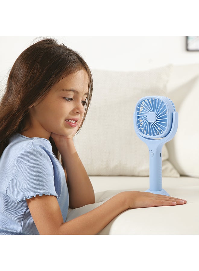 Sanford - Portable Rechargeable Hand Fan with 1800mAh Battery, Up to 4.5 Hours Working, and Built-in Mobile Holder – Your Pocket-Sized Summer Breeze SF936HFN BS Blue - Image 1