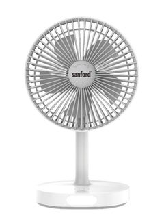Rechargeable Multi-Functional Mini Table Fan with USB Charging, 4600mAh Battery, 3 Speeds, and LED Light SF6667MFN Multicolour