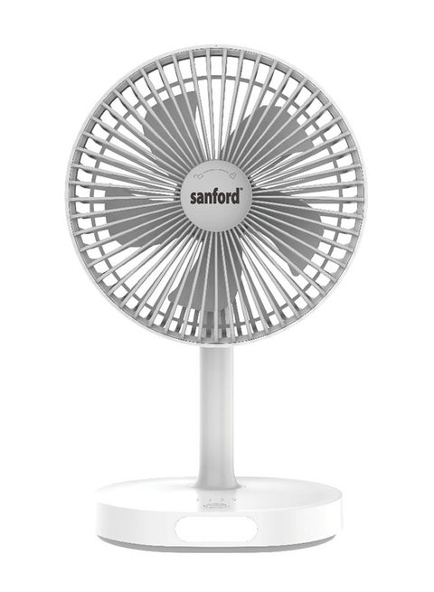 Rechargeable Multi-Functional Mini Table Fan with USB Charging, 4600mAh Battery, 3 Speeds, and LED Light SF6667MFN Multicolour