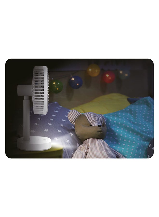 Sanford - Rechargeable Multi-Functional Mini Table Fan with USB Charging, 4600mAh Battery, 3 Speeds, and LED Light SF6667MFN Multicolour - Image 1