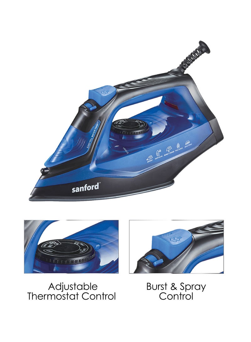 Sanford - TEFLON COATED  STEAM IRON 160 ml 2200 W SF48SI BS A Multicolour - Image 1