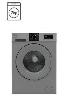 VESTEL Fully Automatic Washing Machine Multiple Wash Programs Equipped With LED Display 7 kg W7104DS Silver 