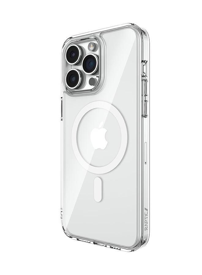 إكس دوريا حافظة وغطاء كريستالي واقٍ مع MagSafe لهاتف iPhone 15 Pro شفاف  - Image 1