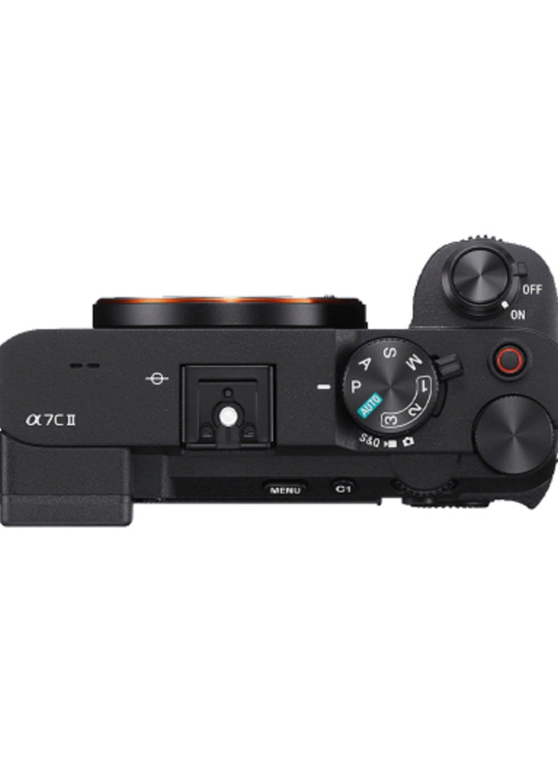 Sony - Alpha 7CⅡ ILCE-7CM2 Black | Versatile Compact Full-frame Camera, Body Only, Black, 1 Year Warranty - Image 1