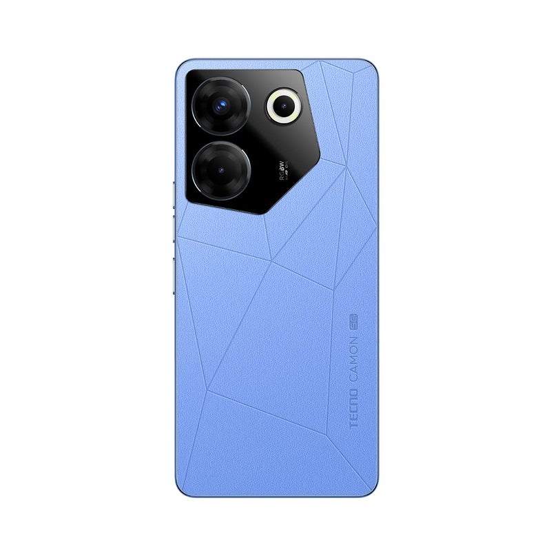 تكنو هاتف Camon 20 Pro ثنائي الشريحة بلون أزرق سيرينيتي وذاكرة وصول عشوائي (RAM) سعة 8 جيجابايت وذاكرة داخلية 256 جيجابايت يدعم تقنية 5G - إصدار الشرق الأوسط - Image 5