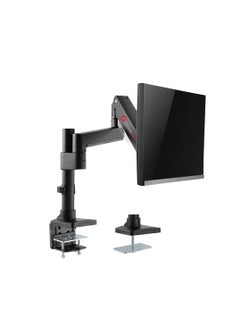GameOn Single Monitor Arm Stand Mount Pole Mounted Aluminum Heavy Duty Gas Spring For Gaming And Office Use Upto 17 To 35 Inches | GO-2083 Black  - Image 3