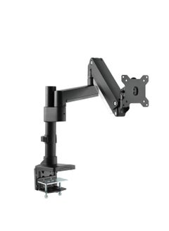 GameOn Single Monitor Arm Stand Mount Pole Mounted Aluminum Heavy Duty Gas Spring For Gaming And Office Use Upto 17 To 35 Inches | GO-2083 Black  - Image 1