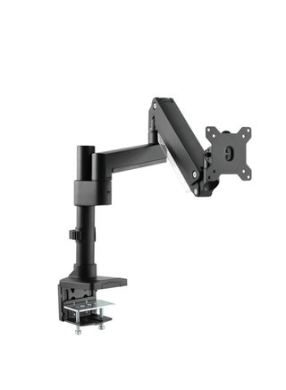 Single Monitor Arm Stand Mount Pole Mounted Aluminum Heavy Duty Gas Spring For Gaming And Office Use Upto 17 To 35 Inches | GO-2083 Black - pnsku/N70011178V/45/_/1696506011/6d553544-7fcb-46a5-9286-2dd7e113b14d