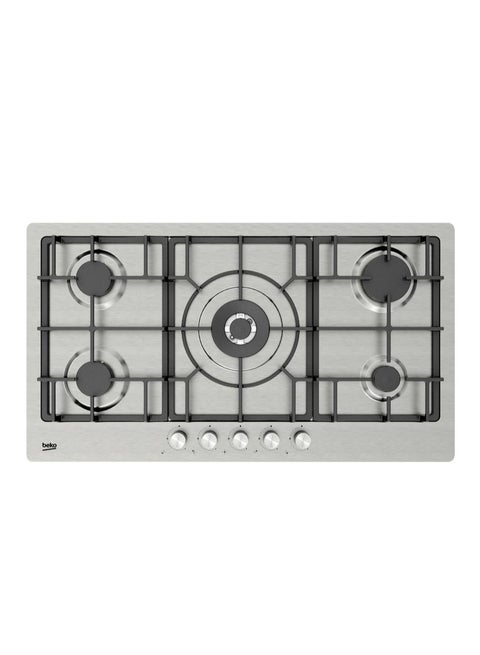 Built-In Gas Hob 90 Cm, 5 Burners HIMW95226SXEL Inox