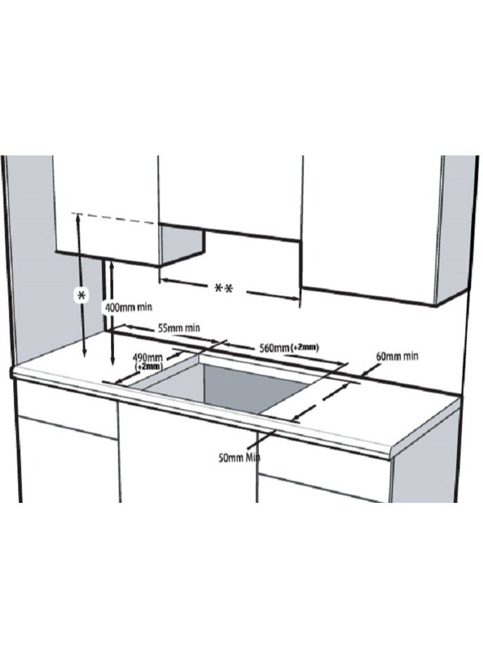 Beko - Electric Built-In Hob 60 Cm , Digital, 4 Burners HIC64503TX Black Glass Ceramic Fracture and Heat Resistant - Image 1
