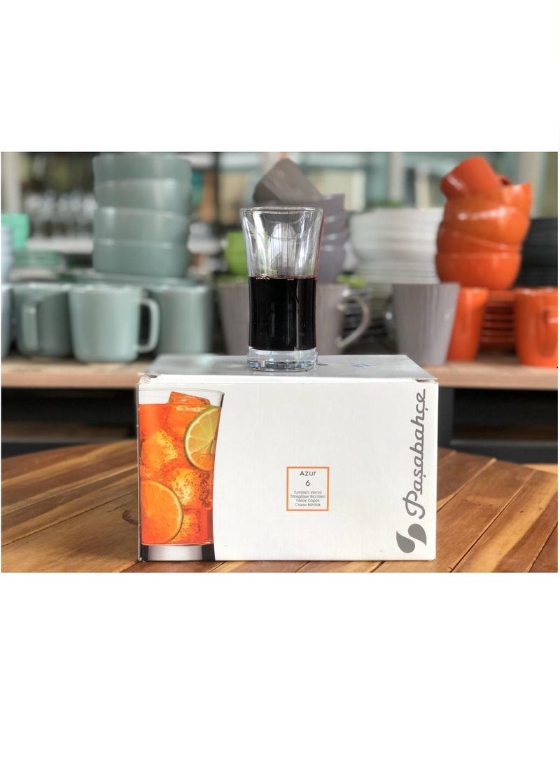 Pasabahce 6-Piece Azur Tumbler Set 300 cc Clear - Image 5