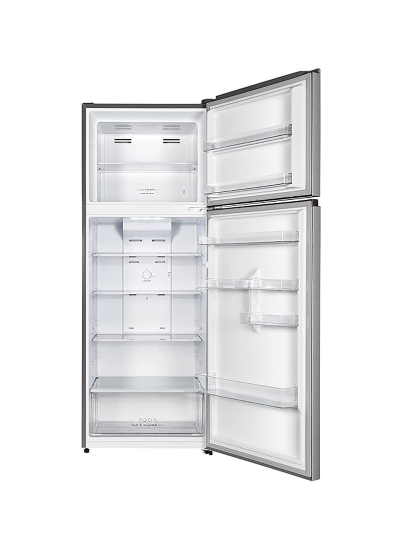 KELON - Double Door Top Mount Refrigerator, Large Crisper Drawer With Humidity Control KRD-60WRS Inox - Image 1