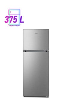 KELON Double Door Top Mount Refrigerator,  Reversible Door KRD49WRS Silver 
