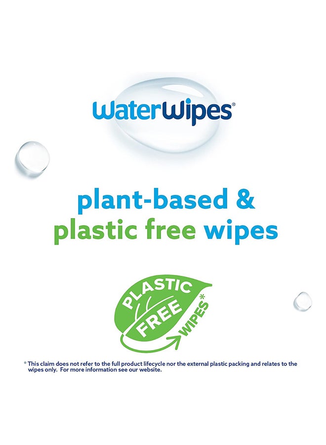 WaterWipes Pack Of 4 Plastic Free Textured Clean, Toddler, 99.9% Water Based Baby Wet Wipes And Unscented For Sensitive Skin - 240 Count  - Image 4