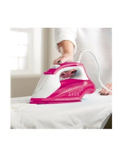 Russell Hobbs Light and Easy Bright Steam Iron - Colorful Design with 2x More Durable Soleplate, 115 Gram Steam Shot and 35 Gram Continuous Steam 240 ml 2400 W 26480GCC Pink  - Image 4