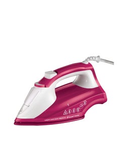 Russell Hobbs Light and Easy Bright Steam Iron - Colorful Design with 2x More Durable Soleplate, 115 Gram Steam Shot and 35 Gram Continuous Steam 240 ml 2400 W 26480GCC Pink  - Image 1
