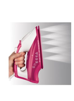 Russell Hobbs Light and Easy Bright Steam Iron - Colorful Design with 2x More Durable Soleplate, 115 Gram Steam Shot and 35 Gram Continuous Steam 240 ml 2400 W 26480GCC Pink  - Image 3