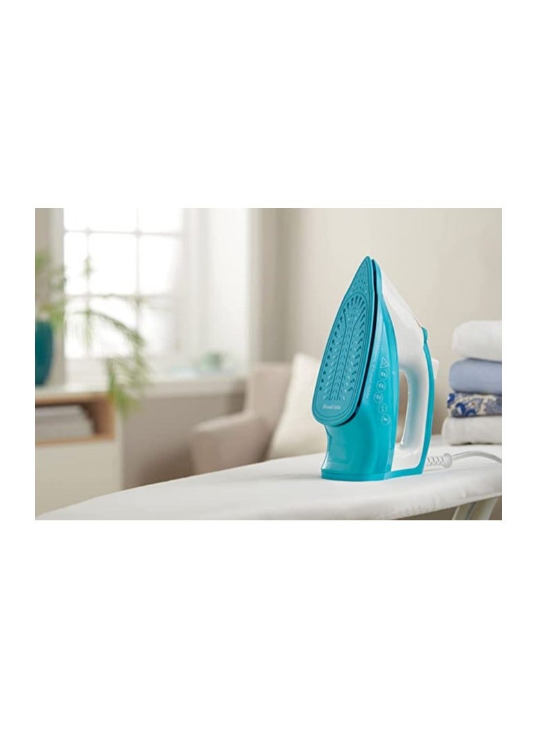 Russell Hobbs - Light and Easy Brights Steam Iron - Colourful Design with 2x More Durable Soleplate, 115 Gram Steam Shot, and 35 Gram Continuous Steam 240 ml 2400 W 26482GCC Blue - Image 1