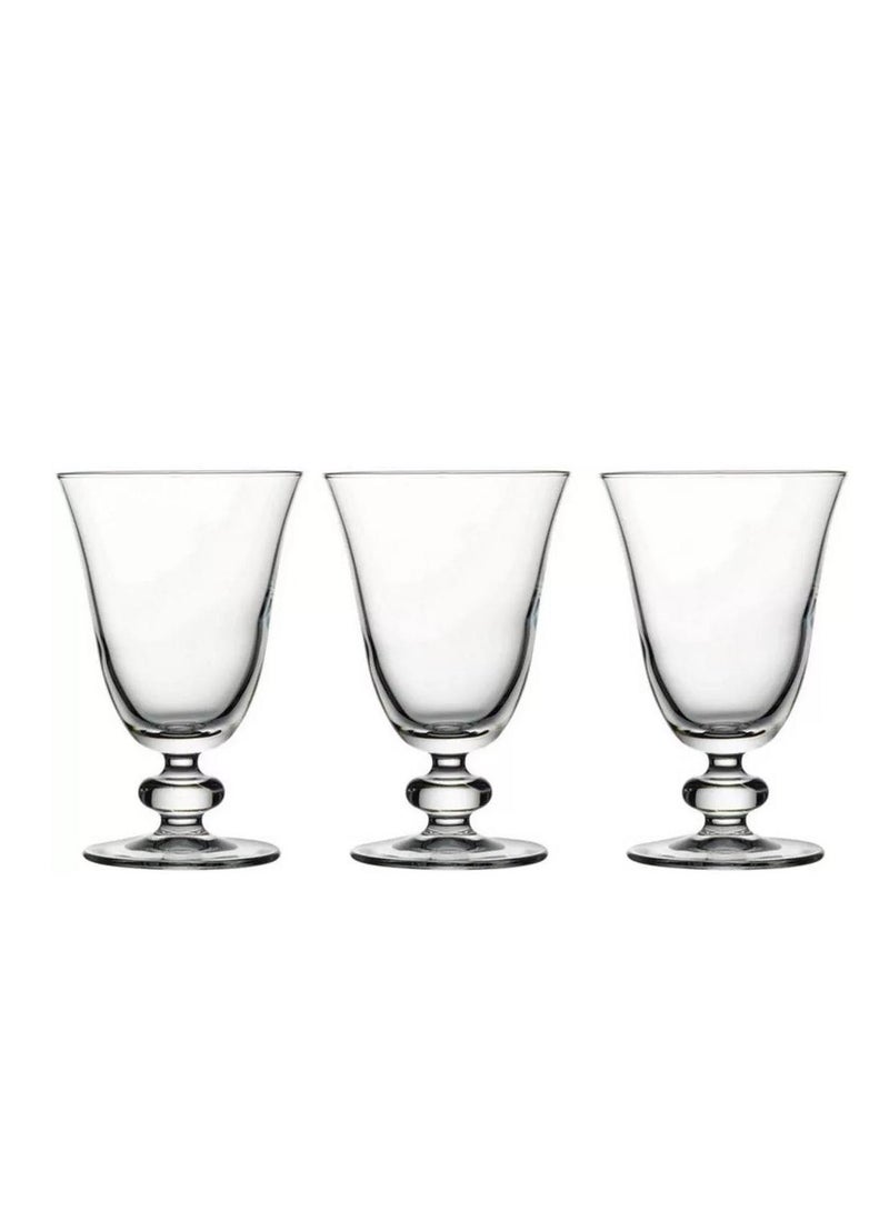 باساباتشي 3-Piece Sofia Goblet Set, 200 ml Clear - Image 1