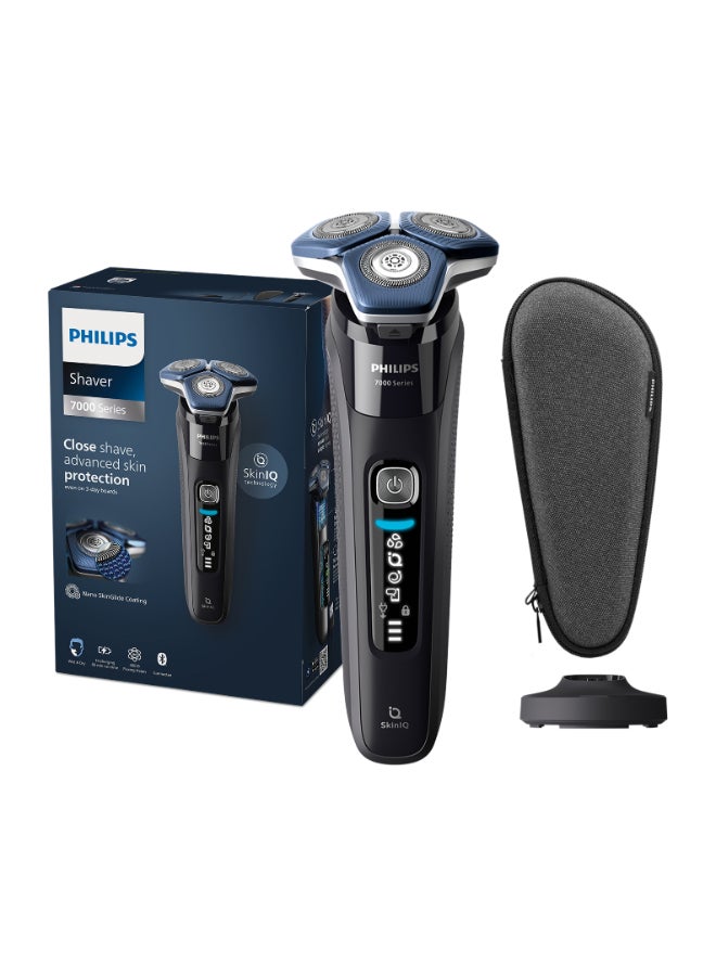 Philips - Shaver S7886/35,Wet & Dry Use,Smart SkinIQ Tech for a Close, Comfortable Shave,Flexible Heads, Motion Control Sensor,60min Cordless Use, Travel Case Included Black - Image 1