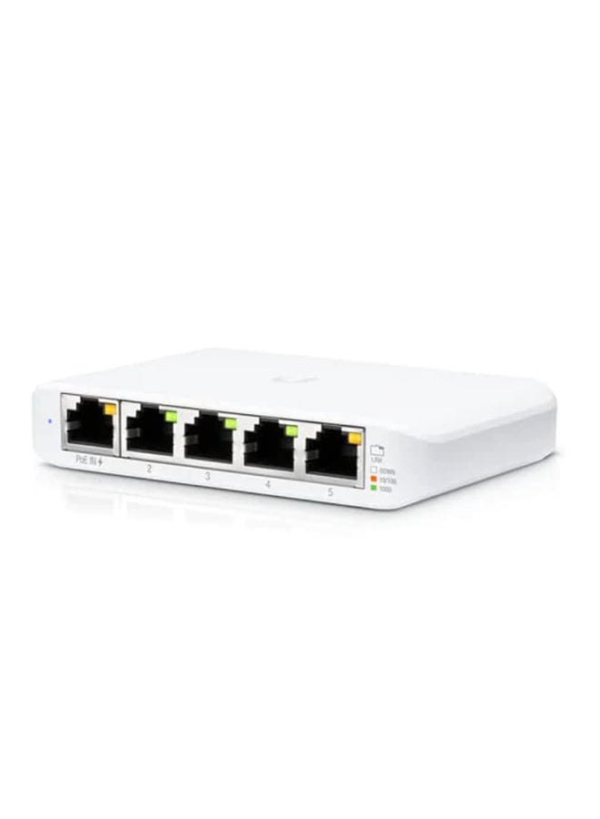 UBIQUITI Networks Ubiquiti USW-Flex-Mini UniFi Switch Compact Gigabit 5-Port 802.3af/at PoE White  - Image 1