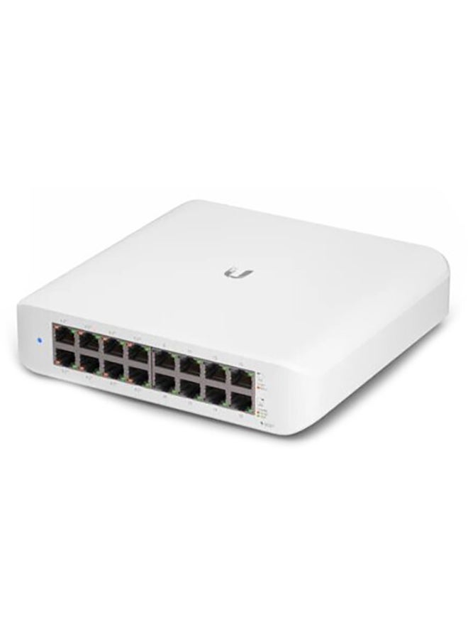 UBIQUITI Networks UniFi Lite 16-Port Gigabit PoE+ Compliant Managed Switch White  - Image 2
