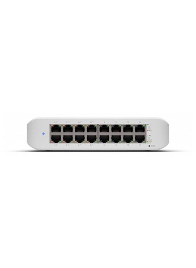 UBIQUITI Networks UniFi Lite 16-Port Gigabit PoE+ Compliant Managed Switch White  - Image 1