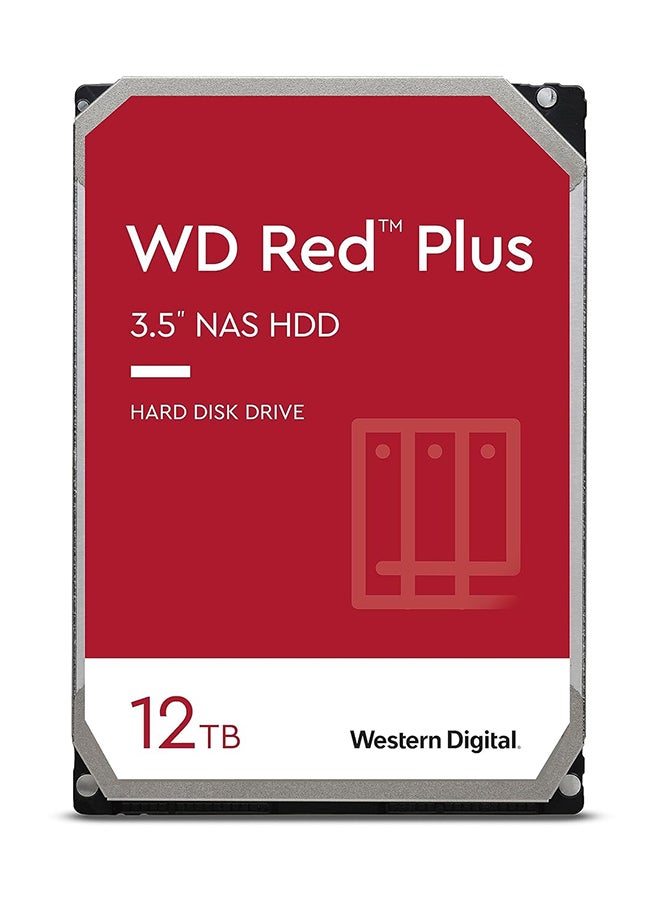 WD 12TB Red Plus NAS Internal Hard Drive HDD - 7200 RPM, SATA 6 GB/s, CMR, 512 MB Cache, 3.5" - WD120EFBX 12 TB - Image 1