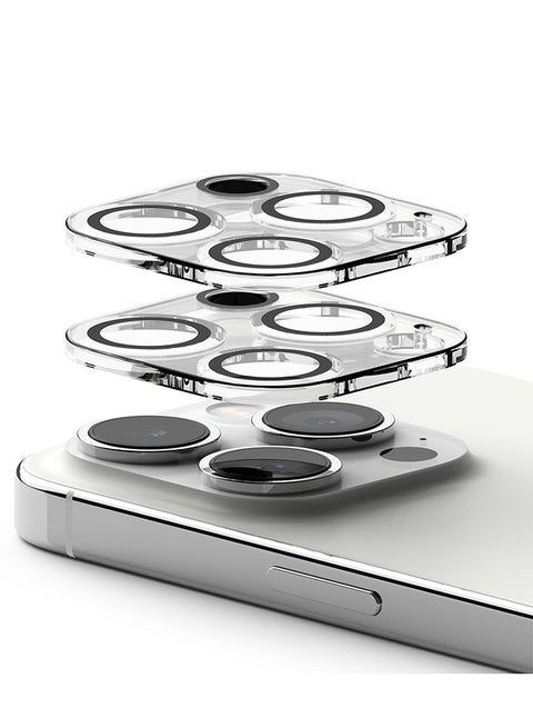 Invisible Defender Camera Lens Protector For Apple iPhone 15 Pro Max Tempered Glass Lens Protector Pack Of 2 Clear