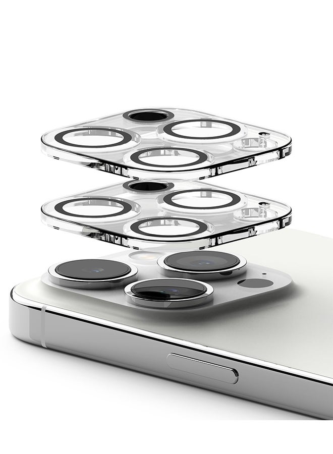 Invisible Defender Camera Lens Protector For Apple iPhone 15 Pro Max Tempered Glass Lens Protector Pack Of 2 Clear