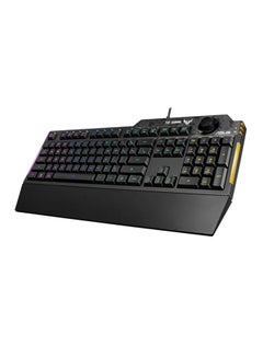 ASUS RA04 TUF Gaming K1/AR: Durable, reliable, and affordable keyboard with 19-key rollover and customizable RGB lighting.