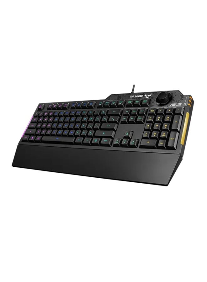 ASUS - ASUS RA04 TUF Gaming K1/AR: Durable, reliable, and affordable keyboard with 19-key rollover and customizable RGB lighting. - Image 1