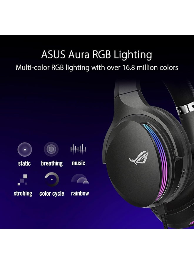 ASUS - ROG Fusion II 500 Gaming Headset - AI Beamforming Mic, Noise-canceling 7.1 Surround Sound, Hi-Res ESS 9280 Quad DAC, Game Chat, 3.5mm, USB-C - Image 1