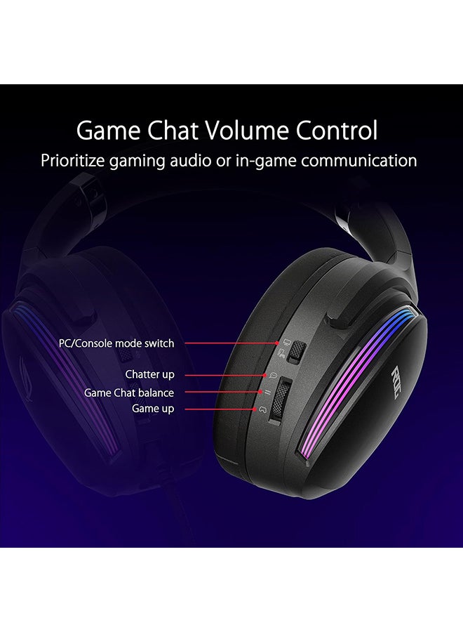 ASUS - ROG Fusion II 500 Gaming Headset - AI Beamforming Mic, Noise-canceling 7.1 Surround Sound, Hi-Res ESS 9280 Quad DAC, Game Chat, 3.5mm, USB-C - Image 1