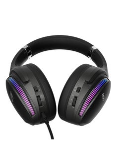 أسوس سماعة رأس سلكية للألعاب ROG Strix Fusion II 500، صوت محيطي افتراضي 7.1، مشغلات 50 مم، ميكروفونات AI Beamforming، حلقة إضاءة Aura RGB، 3.5 مم، USB-C وUSB-A، أسود | 90YH02W5-B2UA00  - Image 4
