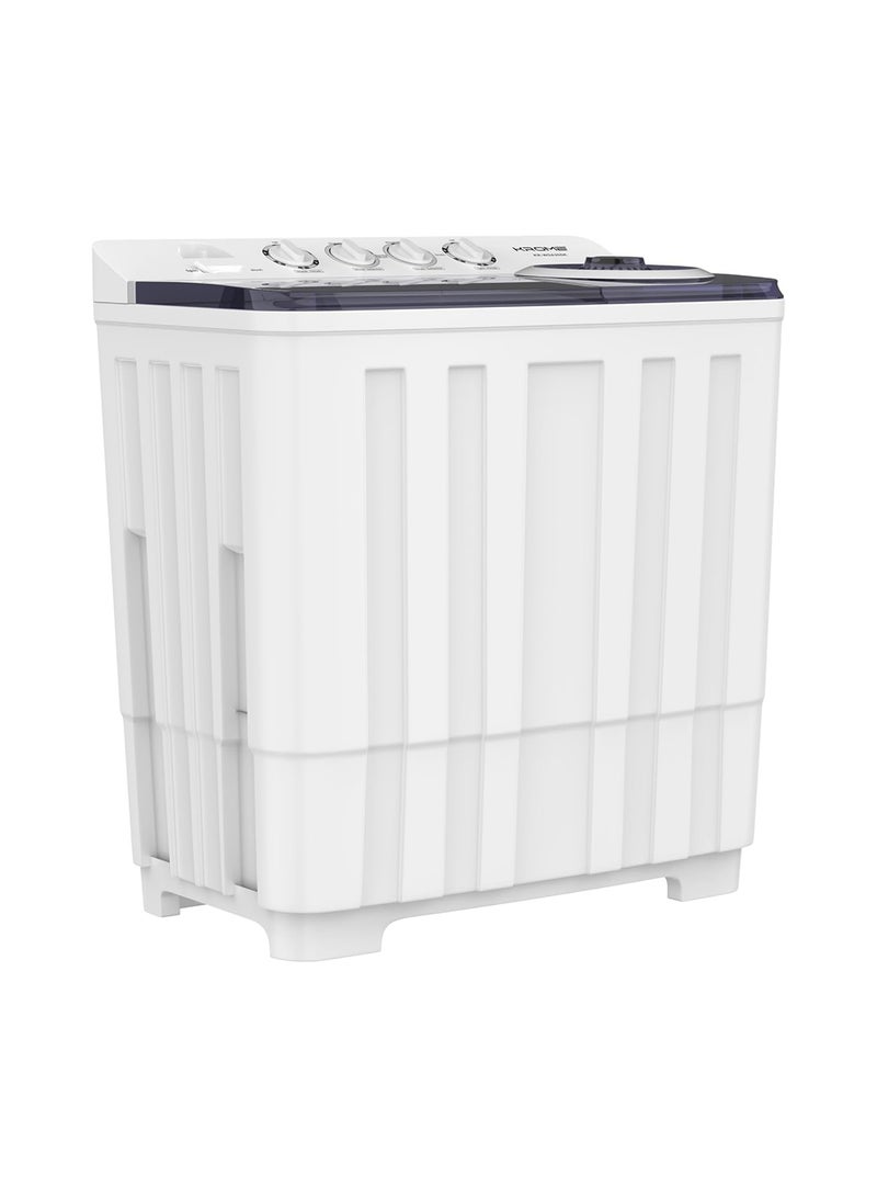 Krome - Twin Tub Semi-Automatic Washing Machine, Powerful Wash With Mechanical Wash Timer, Intuitive Control, Durable Aluminium Spin Motor, 480W Wash And 200W Spin Input Power 20 kg KR-WSA200K White - Image 1
