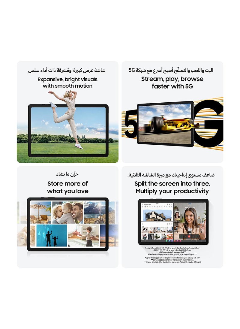 سامسونج Galaxy Tab A9 Plus Graphite 4GB RAM 64GB 5G - إصدار الشرق الأوسط - Image 5