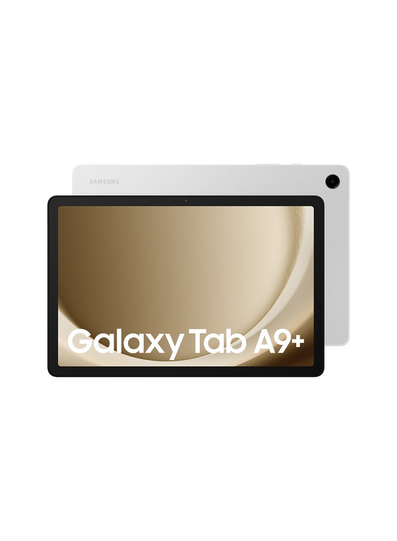 سامسونج جهاز Galaxy Tab A9 Plus باللون الفضي، وذاكرة الوصول العشوائي (RAM) سعة 4 جيجابايت، وذاكرة الوصول العشوائي (RAM) سعة 64 جيجابايت، وواي فاي - إصدار الشرق الأوسط - Image 1