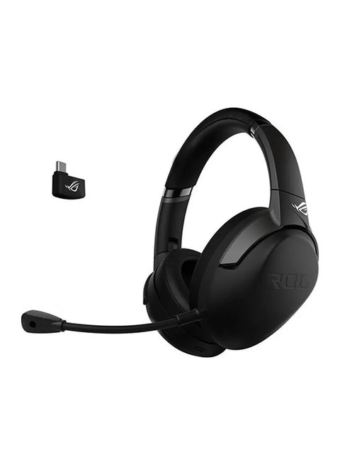 ROG Strix Go 2.4 Wireless Gaming Headset with USB-C 2.4 GHz Adapter | AI Powered Noise-Cancelling Microphone | Over-ear Headphones for PC, Mac, Nintendo Switch, and PS5/4