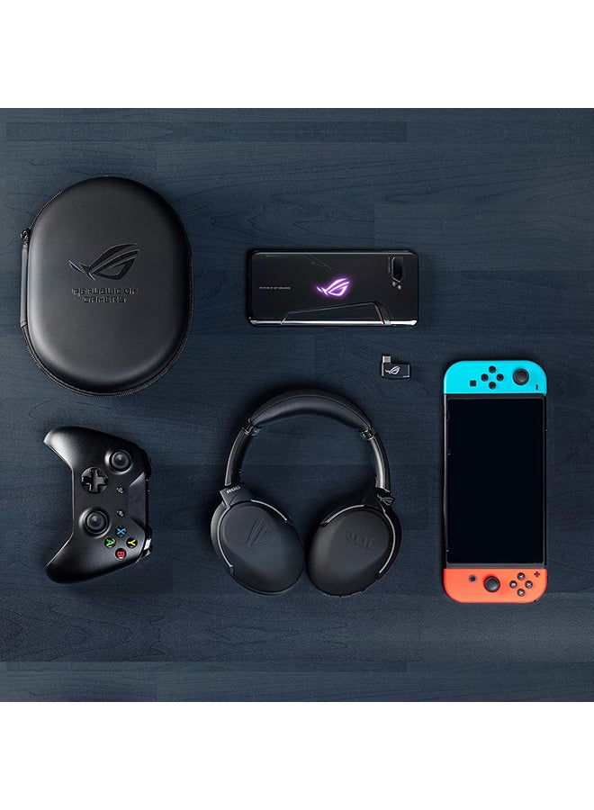 أسوس - سماعة الألعاب اللاسلكية ASUS ROG Strix Go 2.4 مع محول USB-C 2.4 جيجاهرتز | ميكروفون يعمل بتقنية AI لإلغاء الضوضاء | سماعات رأس فوق الأذن لأجهزة الكمبيوتر الشخصية وأجهزة Mac وأجهزة Nintendo Switch وأجهزة PS5/4 - Image 1