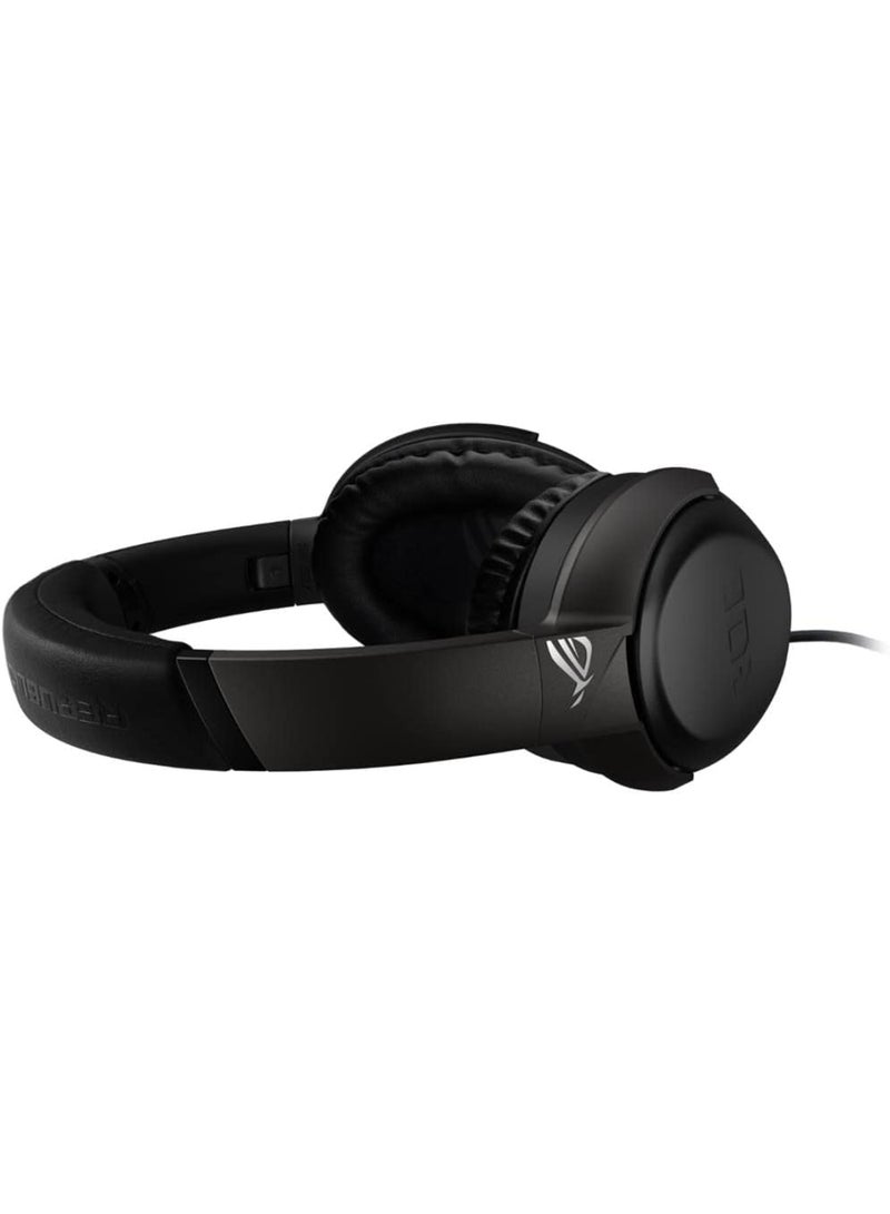 أسوس - سماعة الرأس ASUS ROG STRIX GO CORE: صوت محيطي افتراضي 7.1 مع مشغلات 40 مم، وعمر بطارية يصل إلى 40 ساعة، وإلغاء الضوضاء المدعوم بالذكاء الاصطناعي لسماعة رأس غامرة للألعاب - Image 1