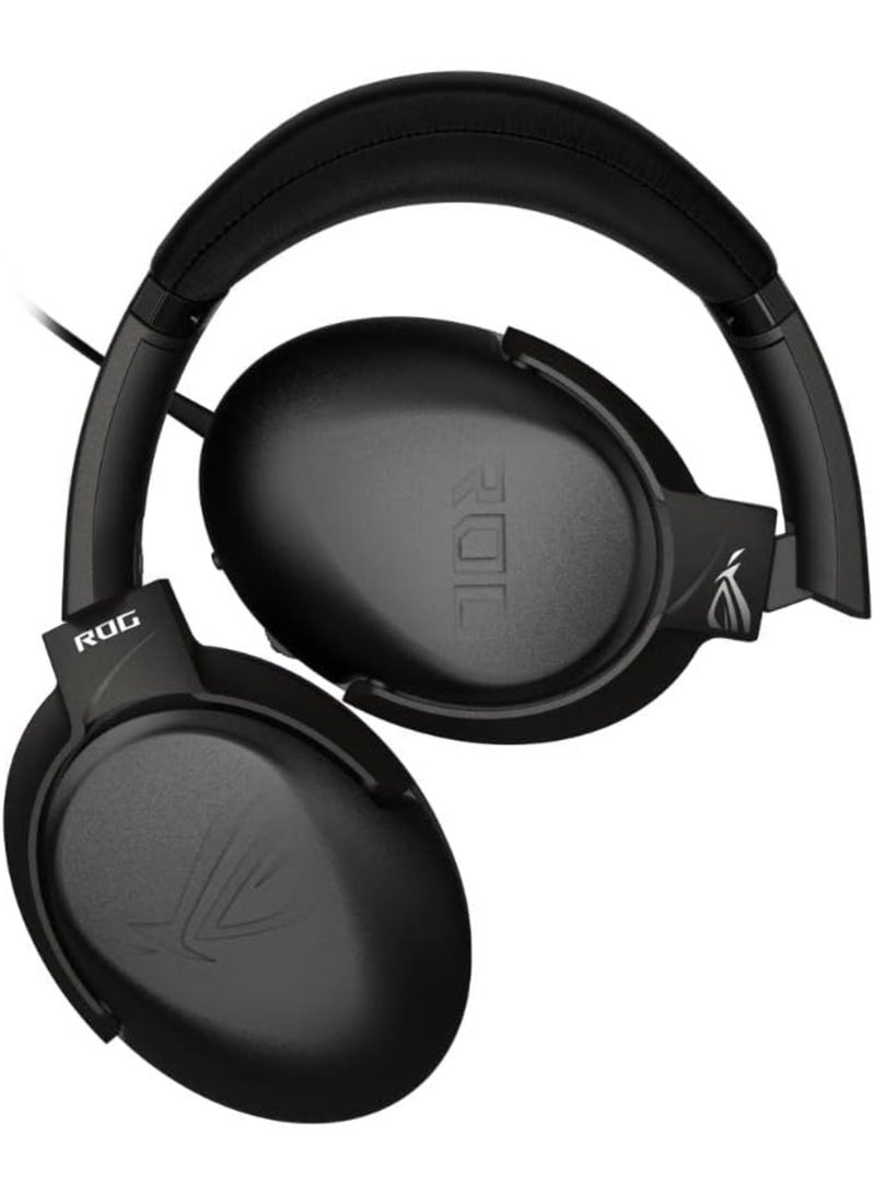 أسوس - سماعة الرأس ASUS ROG STRIX GO CORE: صوت محيطي افتراضي 7.1 مع مشغلات 40 مم، وعمر بطارية يصل إلى 40 ساعة، وإلغاء الضوضاء المدعوم بالذكاء الاصطناعي لسماعة رأس غامرة للألعاب - Image 1