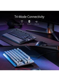 ASUS ROG Strix Scope RX TKL Wireless Deluxe - 80% Gaming Keyboard, Tri-Mode Connectivity (2.4GHz RF, Bluetooth, Wired), ROG RX Red Optical Mechanical Switches, PBT Keycaps, RGB, Wrist Rest, Black - pnsku/N70011648V/45/_/1722955124/d12ebc77-a94f-464d-9aa2-245cbba887d5