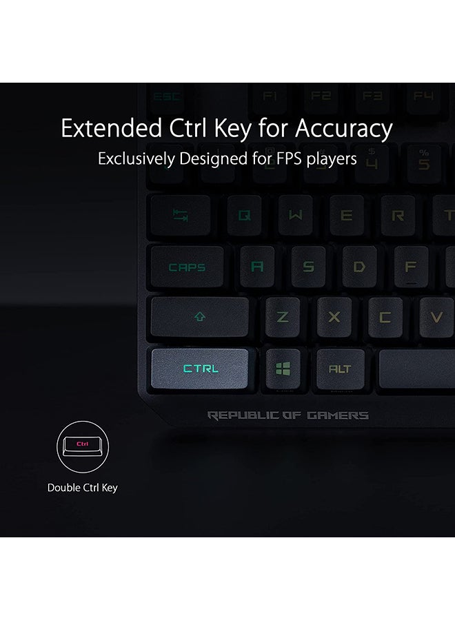 أسوس - لوحة المفاتيح Asus X807 Strix Scope Nx Wl DX/NXRD/AR Wireless Deluxe: زمن انتقال لاسلكي 60 مللي ثانية، ومعدل استطلاع 8000 هرتز، واتصال RF 2.4 جيجا هرتز للألعاب التنافسية - Image 1