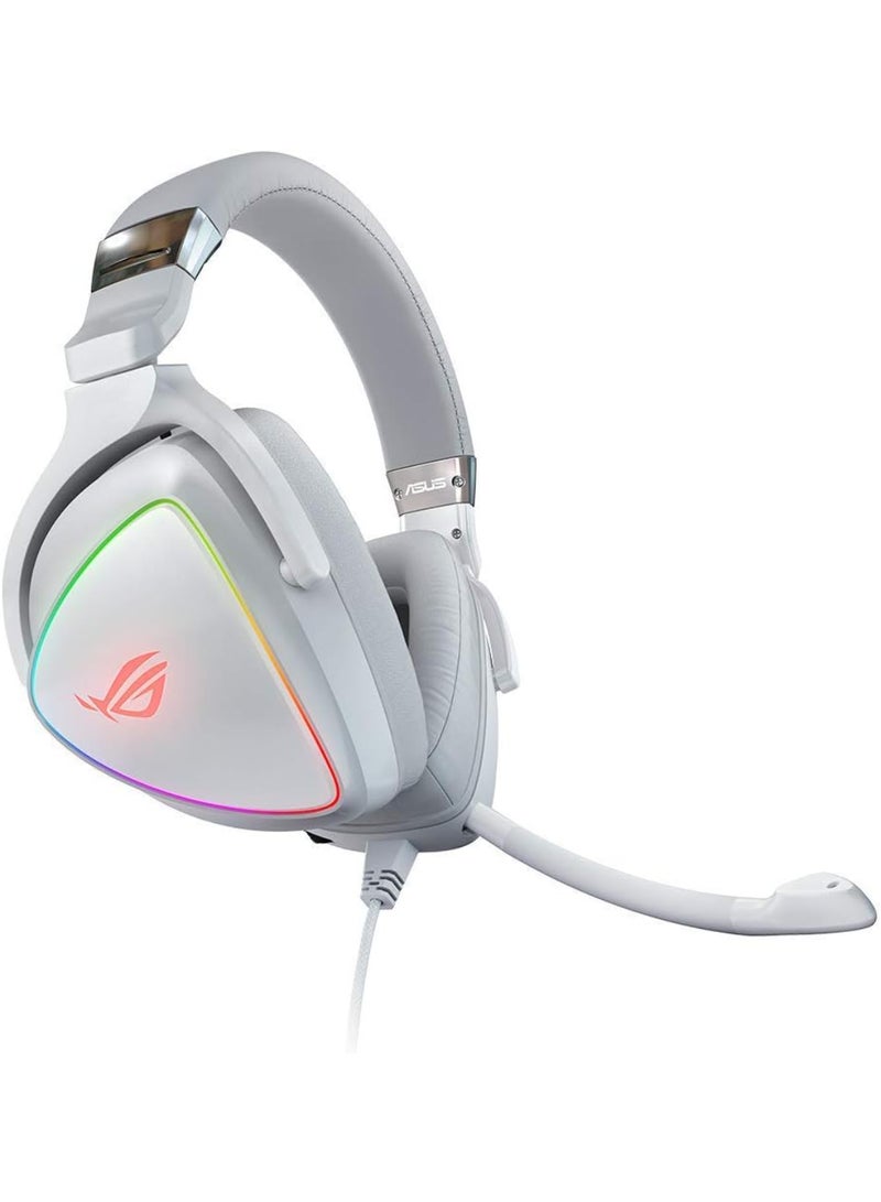 ASUS RGB Gaming Headset Rog Delta - Hi-Res Ess Quad-Dac, Circular Rbg Lighting Effect - Usb-C Connector For Pcs, Consoles, And Mobile Gaming - Gaming Headphones With Detachable Mic, Wired  - Image 2